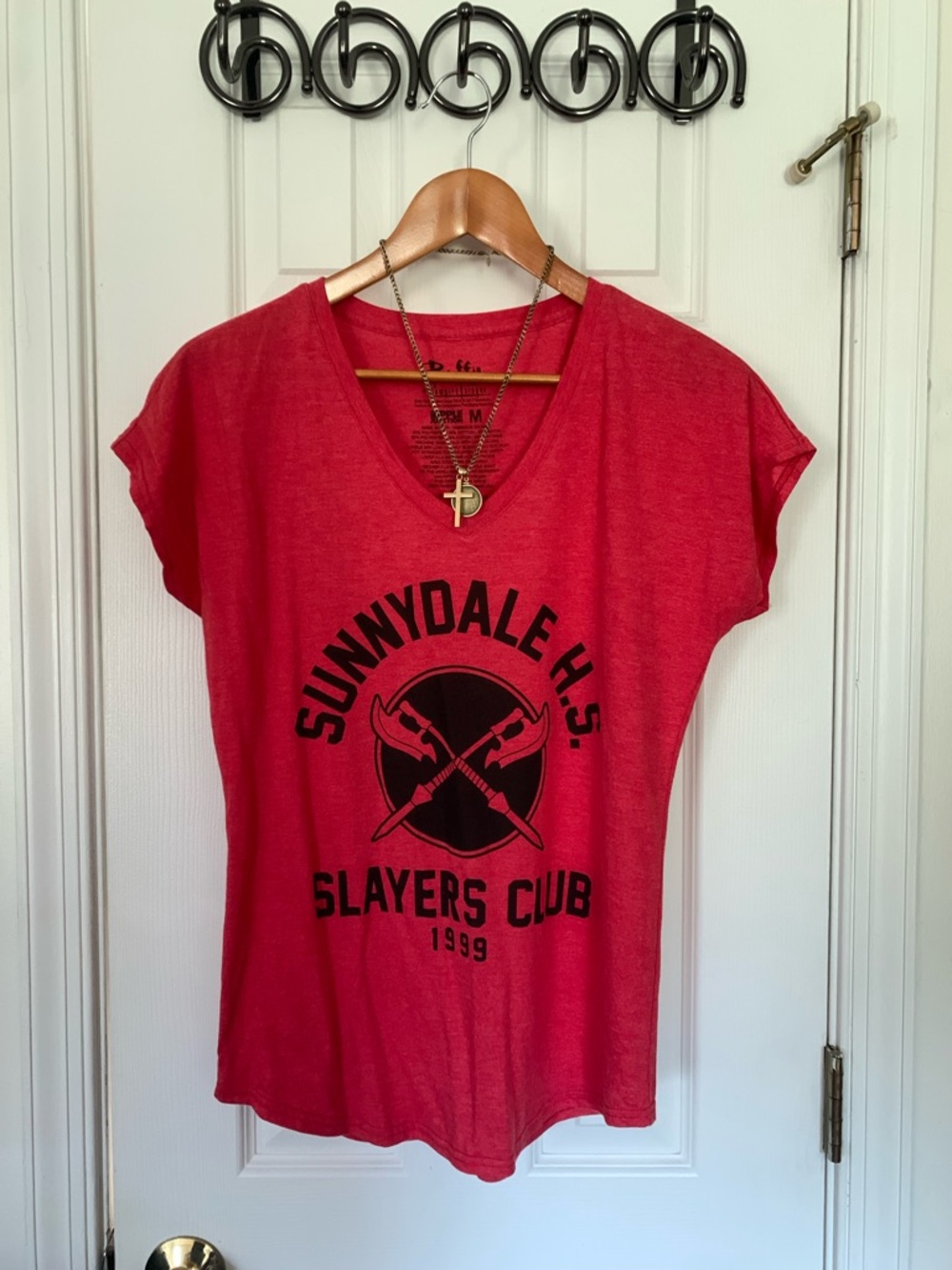 Buffy Red Sunnydale High V Neck Tee Shirt